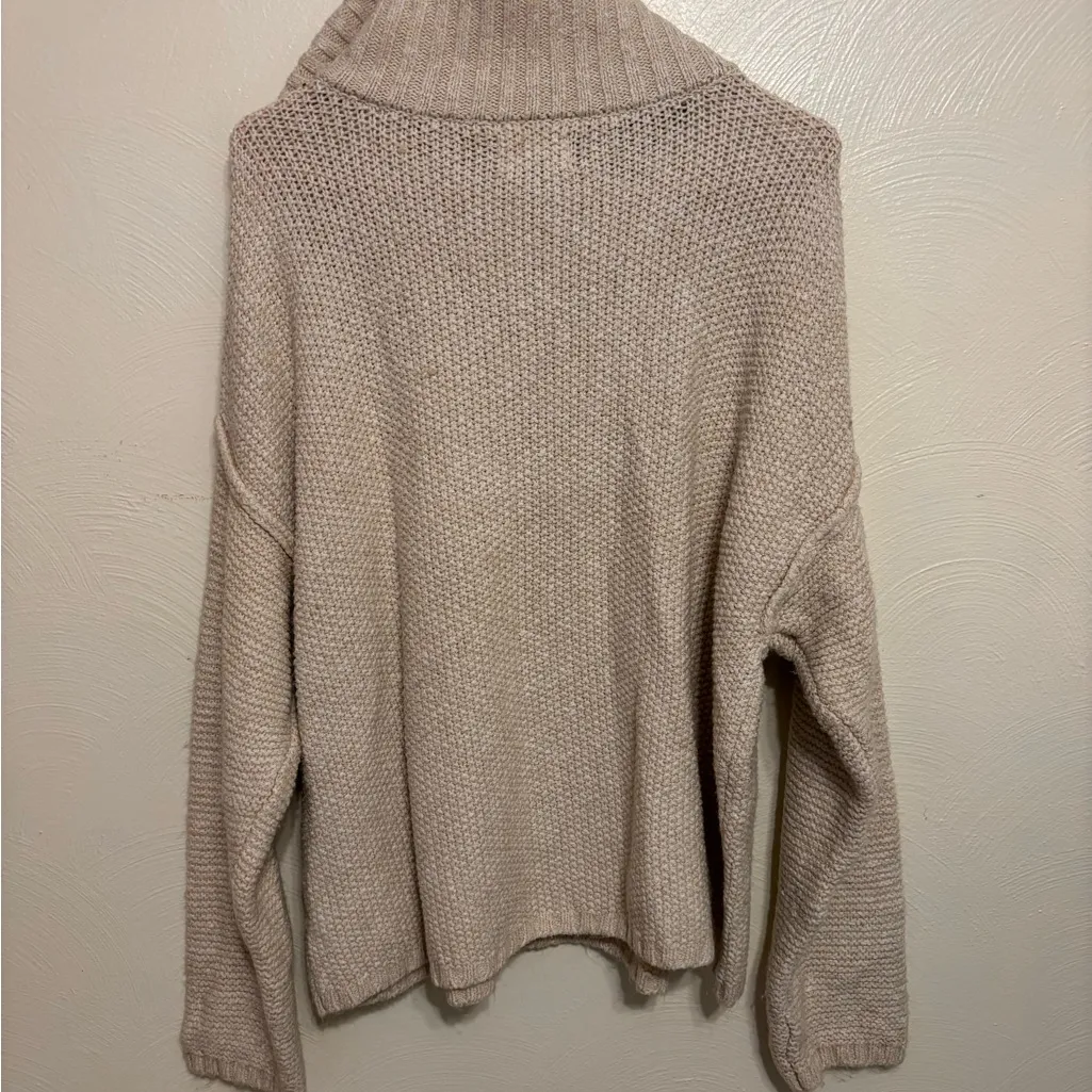 🧶 Universal Thread 1X Chunky Knit Half-Zip Sweater — Oatmeal Beige - Image 8
