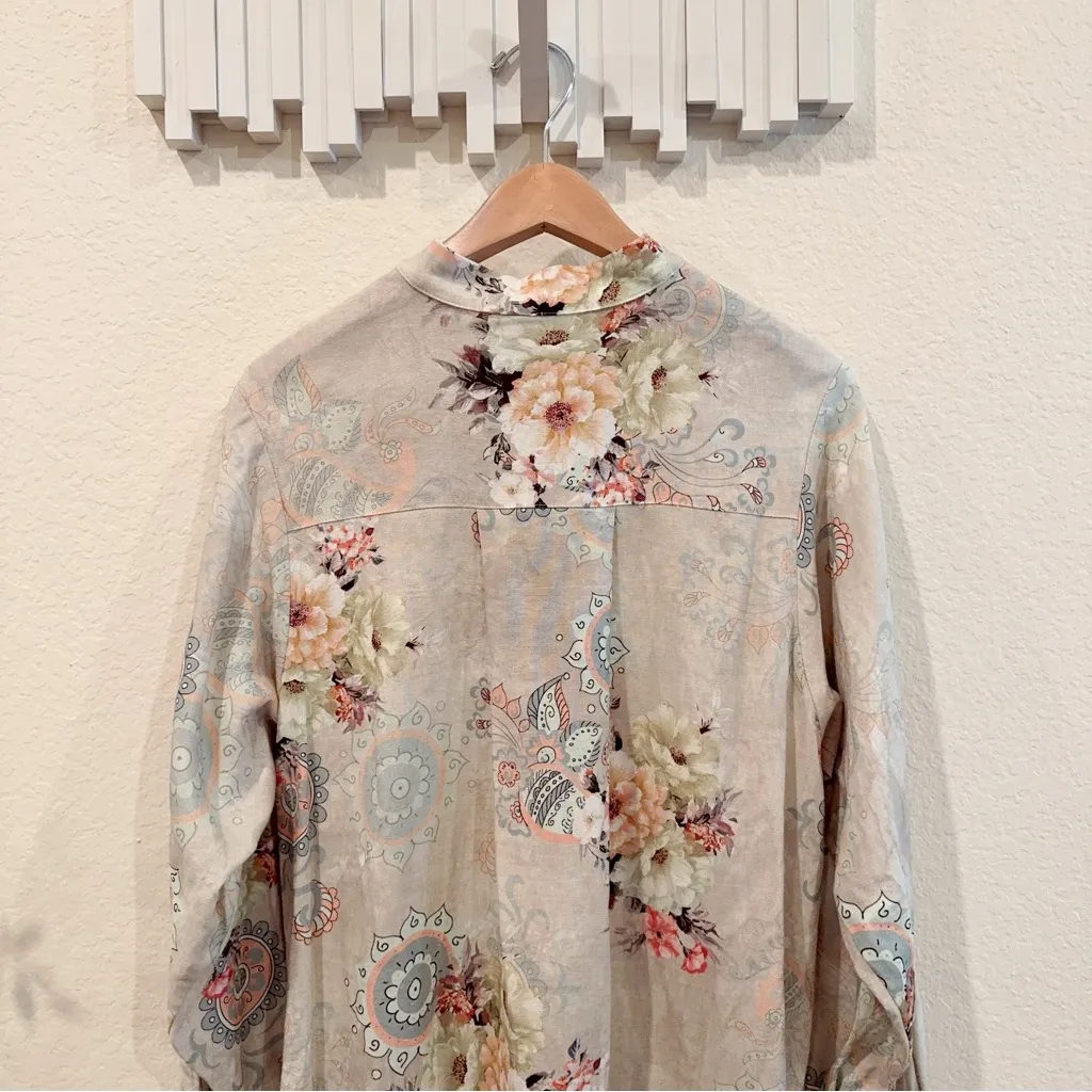 Elliatt Cyprus Linen Mini Dress Sage Multi Size Small NWT - Image 6