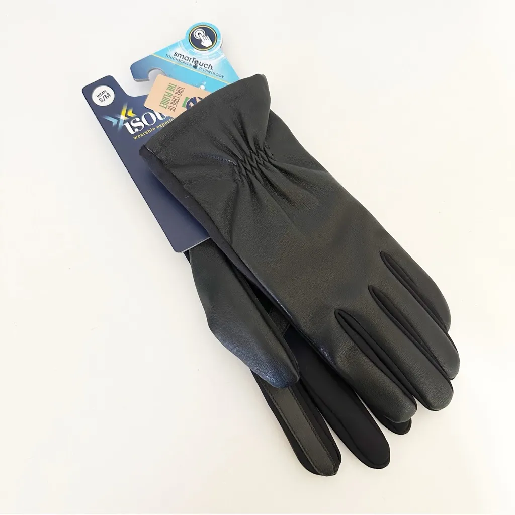 Isotoner NWT Black S/M Touchscreen Gloves - Image 4