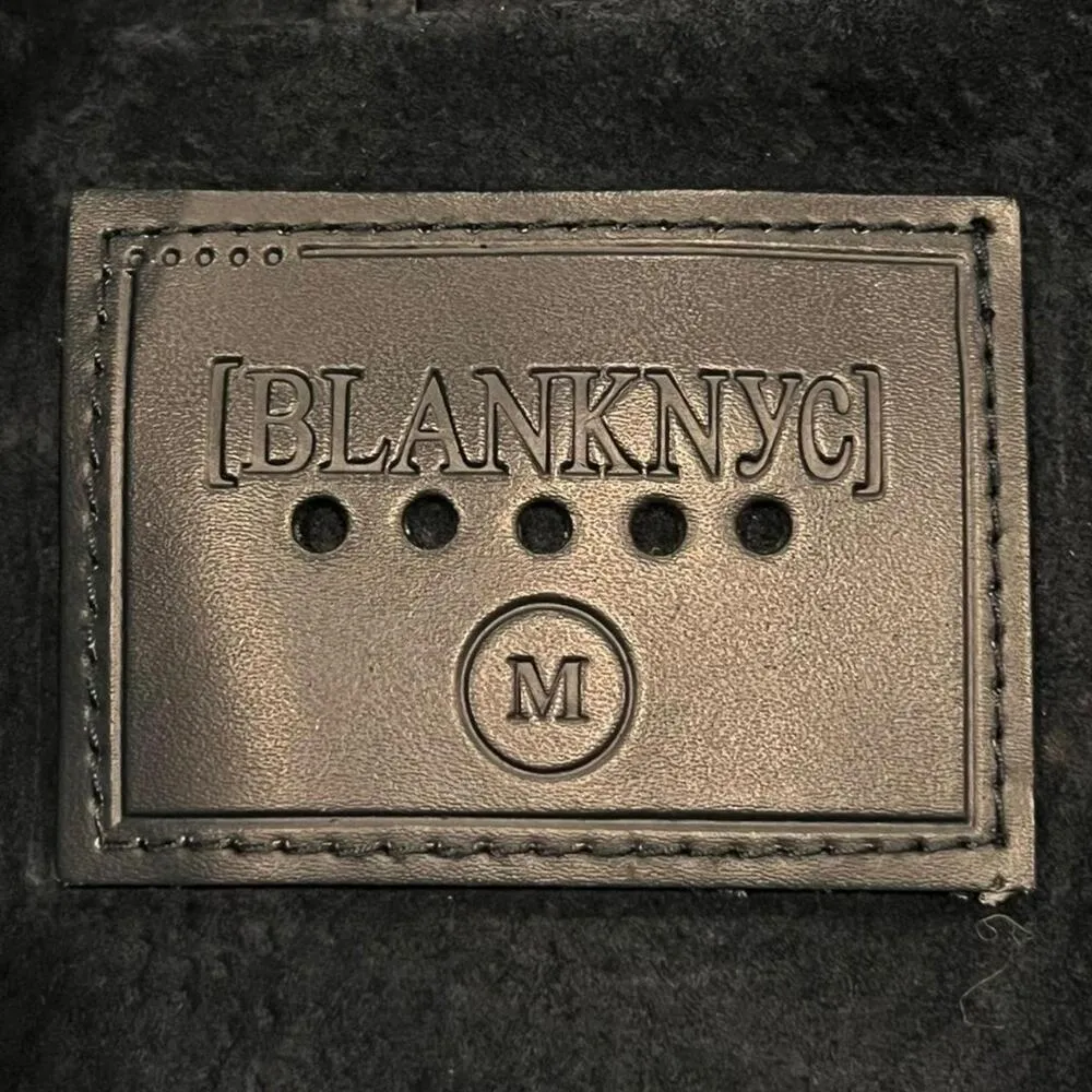 BLANK NYC ★  Blue Suade Motorcycle Leather Jacket ★ - Image 3