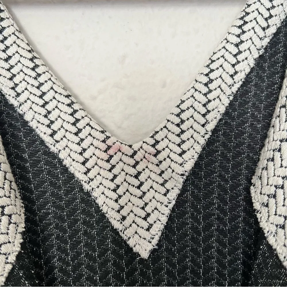 Ganni Anthropologie Jacquard Jersey Knife Pleated Dress Size Large - Image 10