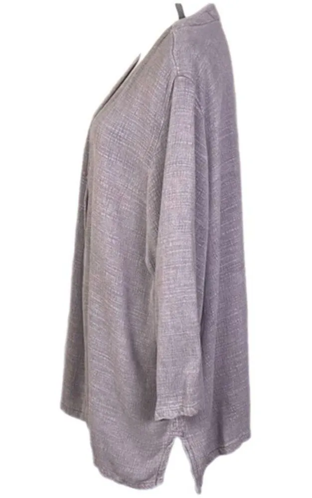 FENINI lavender Vintage one button, longline jacket in size “0” which is 0X. EUC - Image 4