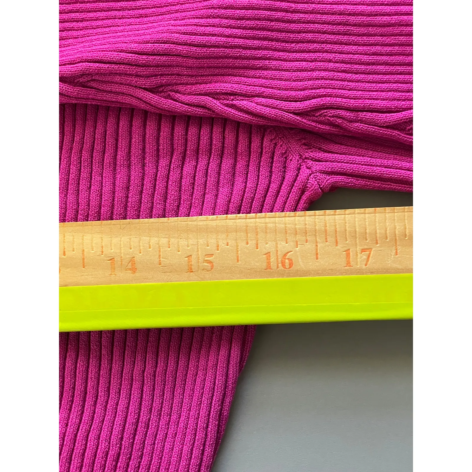 Staud Cargo Color block Button Front Cardigan Burgundy Pink Size Large NEW - Image 10