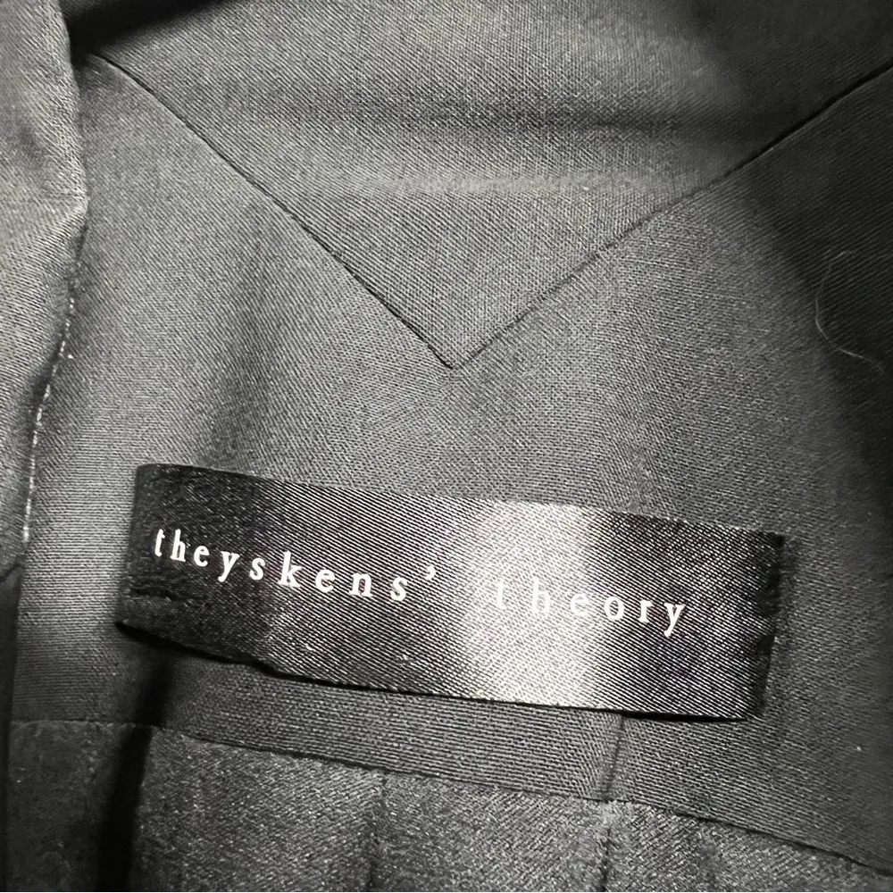Theyskens’ Theory Tailored Black Classic Wool Blazer Size 2 EUC - Image 4