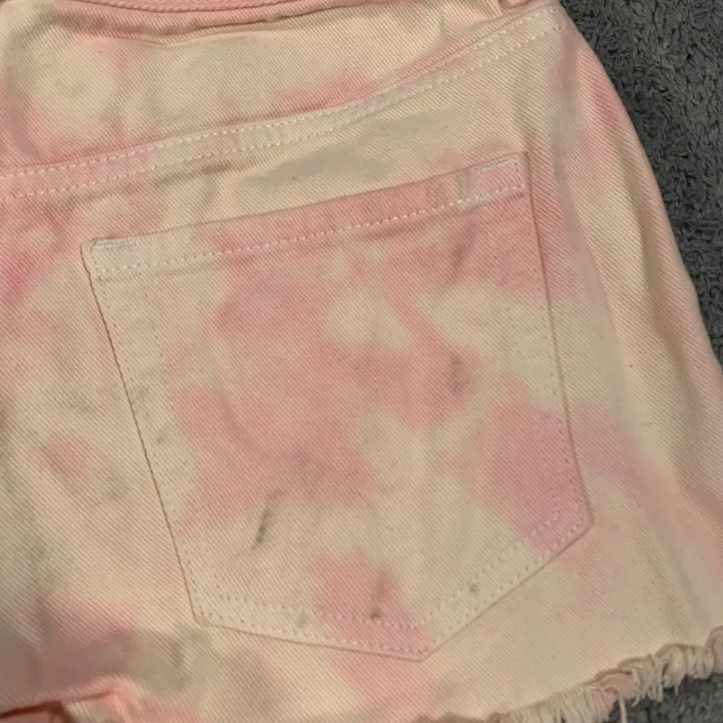 PacSun high rise festival Pink Tie-Dye Jean Shorts - Image 9