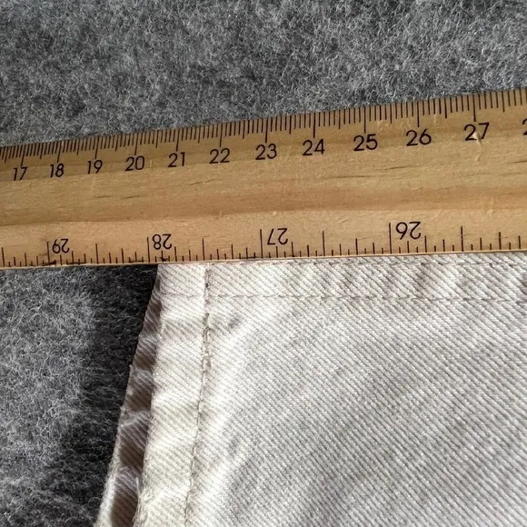 Riders‎ by Lee Vintage 90s Mom Jeans 8P High Waist Tapered Leg Denim Pants Cream - Image 3