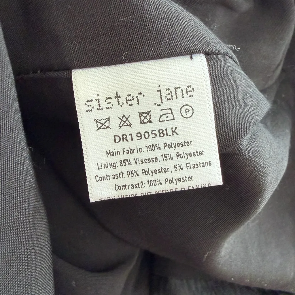 Sister Jane Dahlia Mini dress size small Black - Image 6