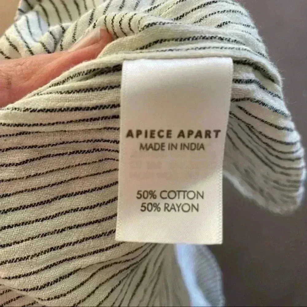 Apiece‎ Apart White And Black Striped Camelia Jumpsuit - Image 9