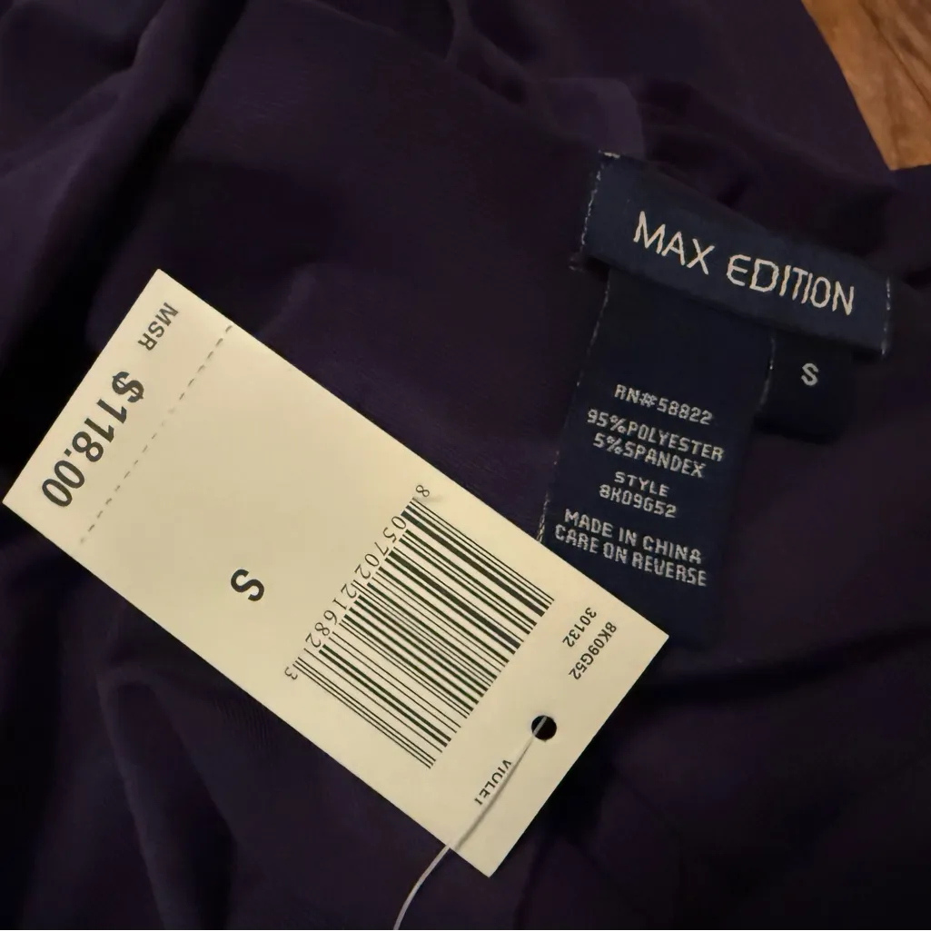 Max Edition Purple Midi Dress size S - Image 12