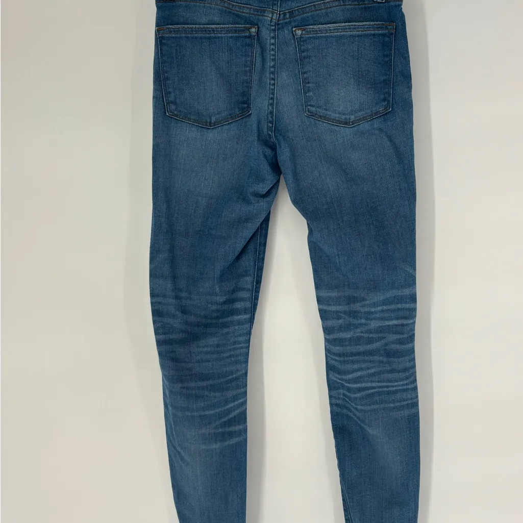 J. Crew 9" High Rise Toothpick Distressed Jeans - Image 7