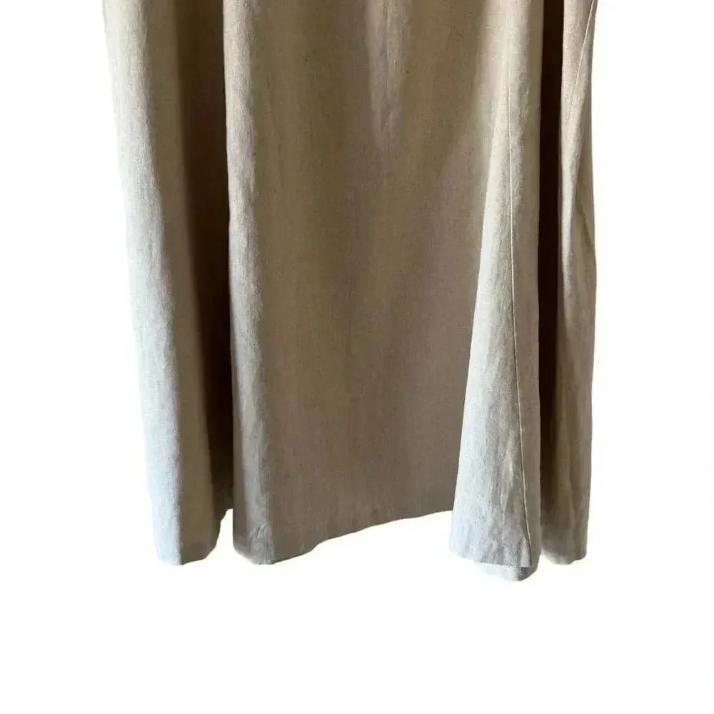 Requirements Linen Blend Long Maxi Lagenlook Fit & Flare Plus SZ 14 #2097 - Image 3