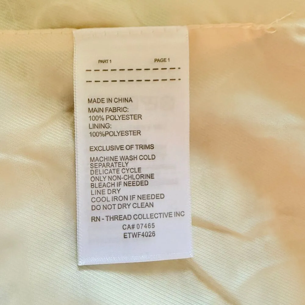 Ellen Tracy Bouclé Frayed Trims Tweed Plaid Preppy Blazer Sz M (Missing Button) - Image 9