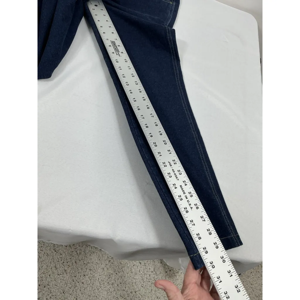 Womans Excellent Cond. Pajama Jeans Blue Jeans Medium Pullon Flare Leg 0063/O - Image 7
