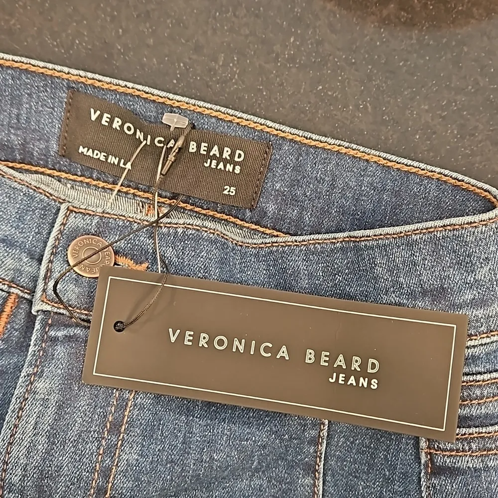 💕VERONICA BEARD Sheridan Exaggerated Flare High Rise Jeans Washed Oxford 25 NWT - Image 15