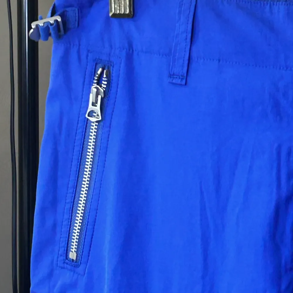 NEW Rag & Bone Kai Flight Poplin Cargo Pants Women’s Size 00 BRIGHT BLUE Purple - Image 12