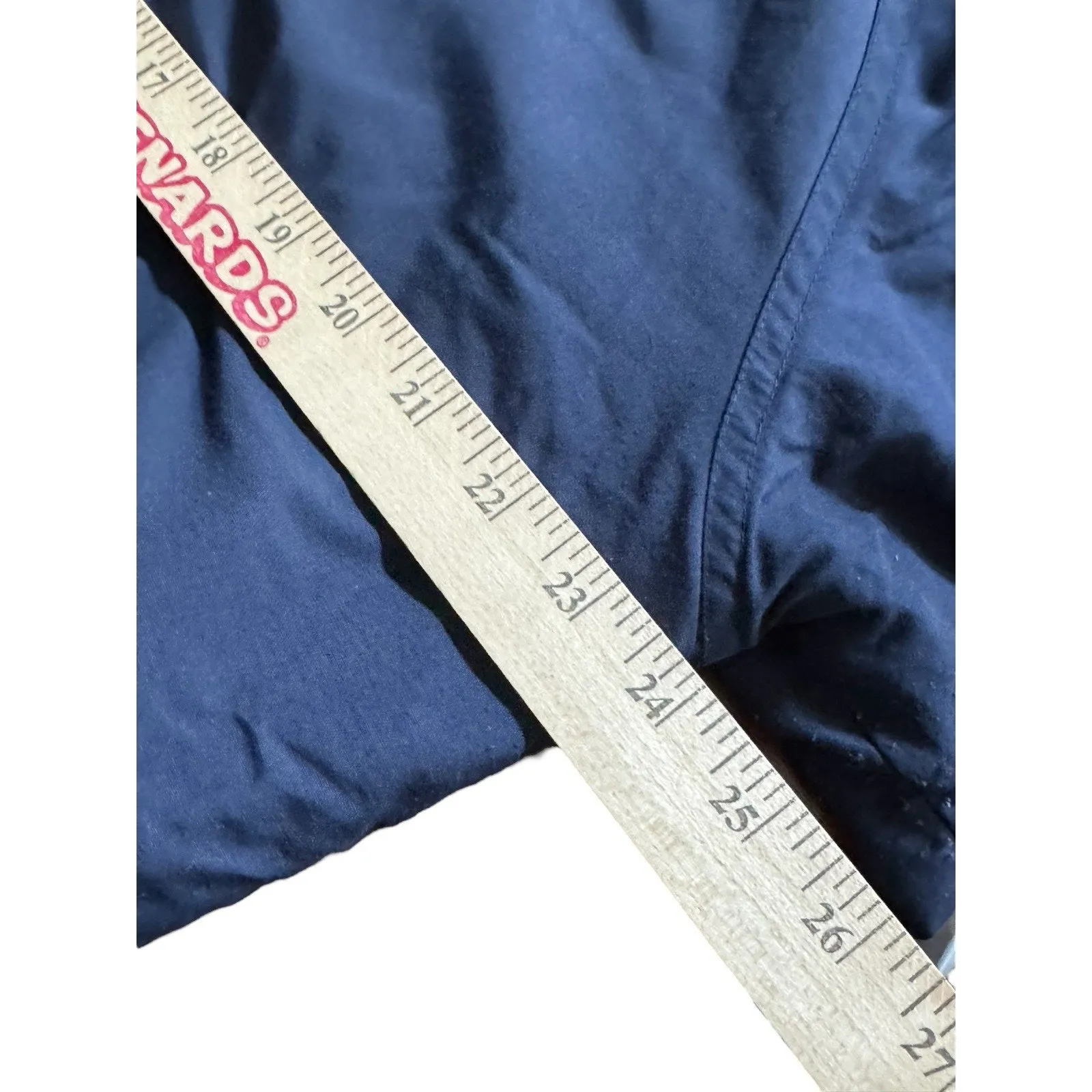 VTG Lands End Navy Full Zip Squall Jacket Womens Sz M 10-12 Fleece Lining READ - Image 7