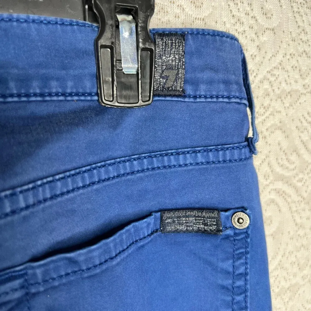 7 For All Mankind Blue Gwenevere Skinny Jeans Size 28 - Image 11