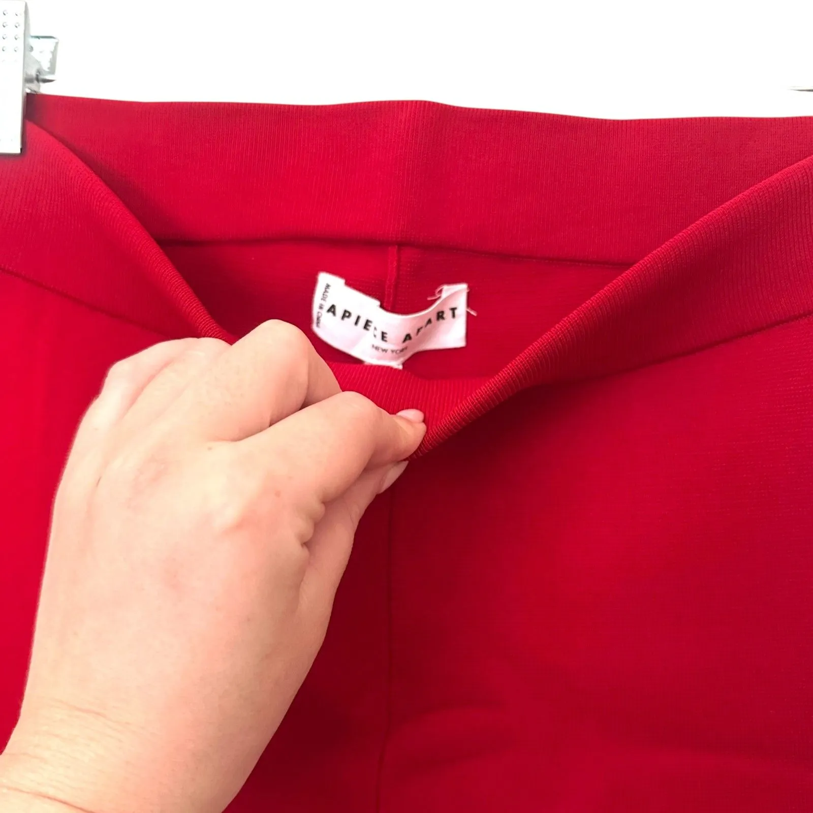 NEW NWT APIECE APART Petite Rene Pull On Pant Deep Red Large - Image 5