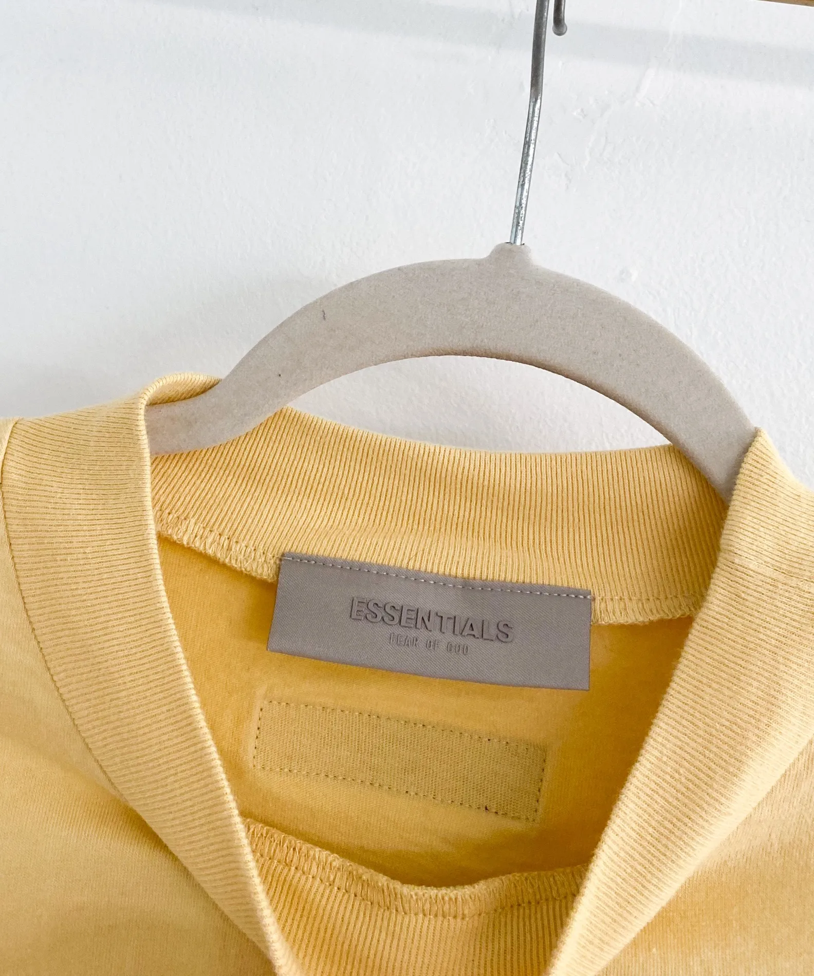 Fear of god Essentials Boxy Cotton Tee Light Tuscan - Image 4