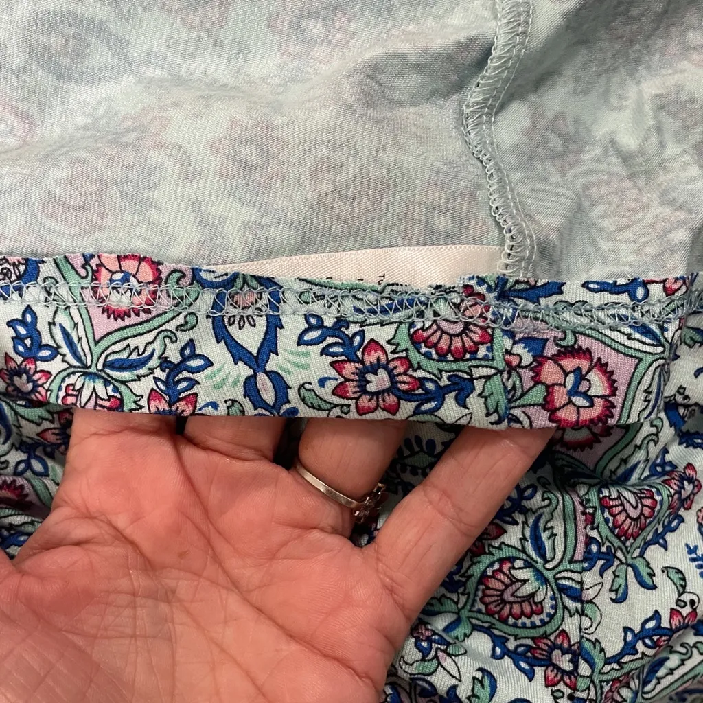 Talbots Multicolor Floral Mandala V Neck Sleeveless Maxi Dress Medium *HEMMED* - Image 9