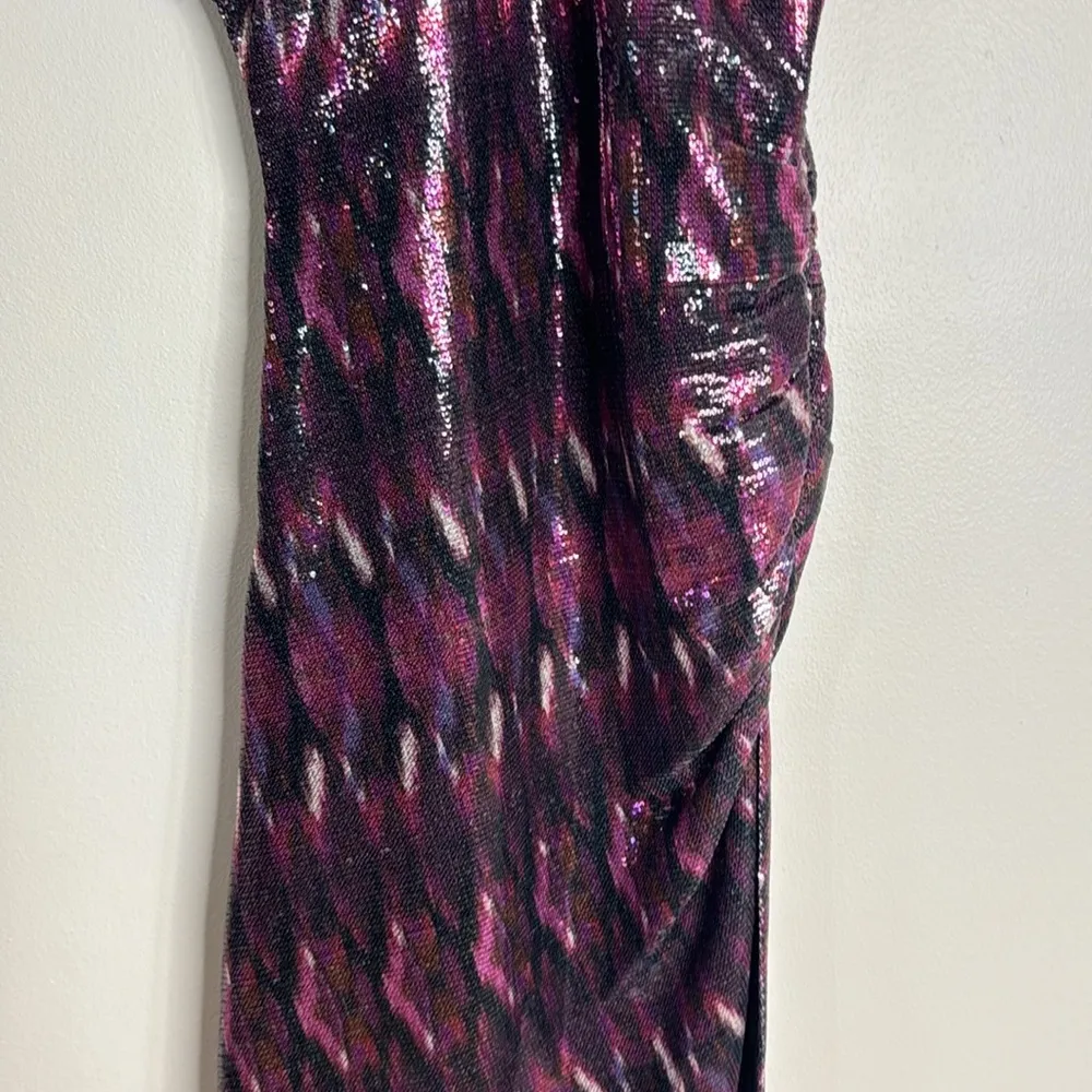 Misa Los Angeles Divia Dress in Fuchsia Ikat Sequin  size XS ladies - Image 9