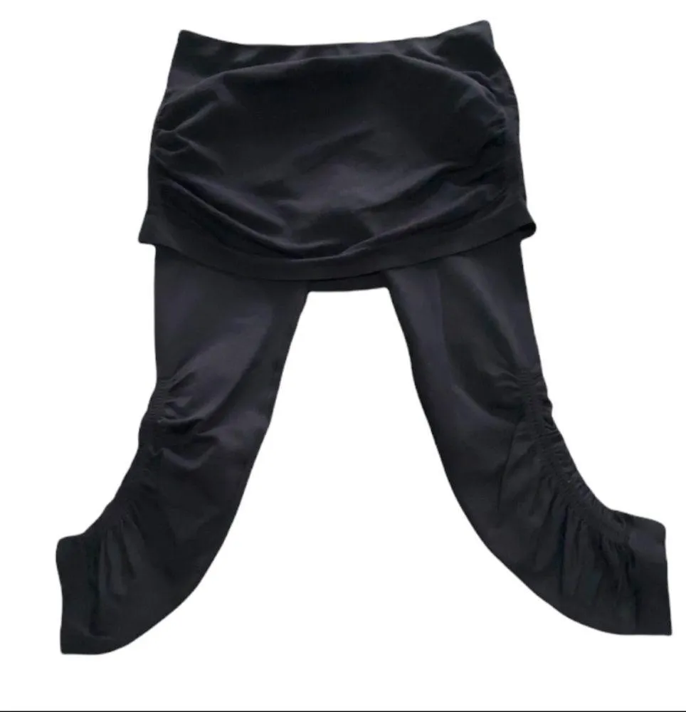 Athleta Black Active Pants With Skirt Over Size XS - Image 3