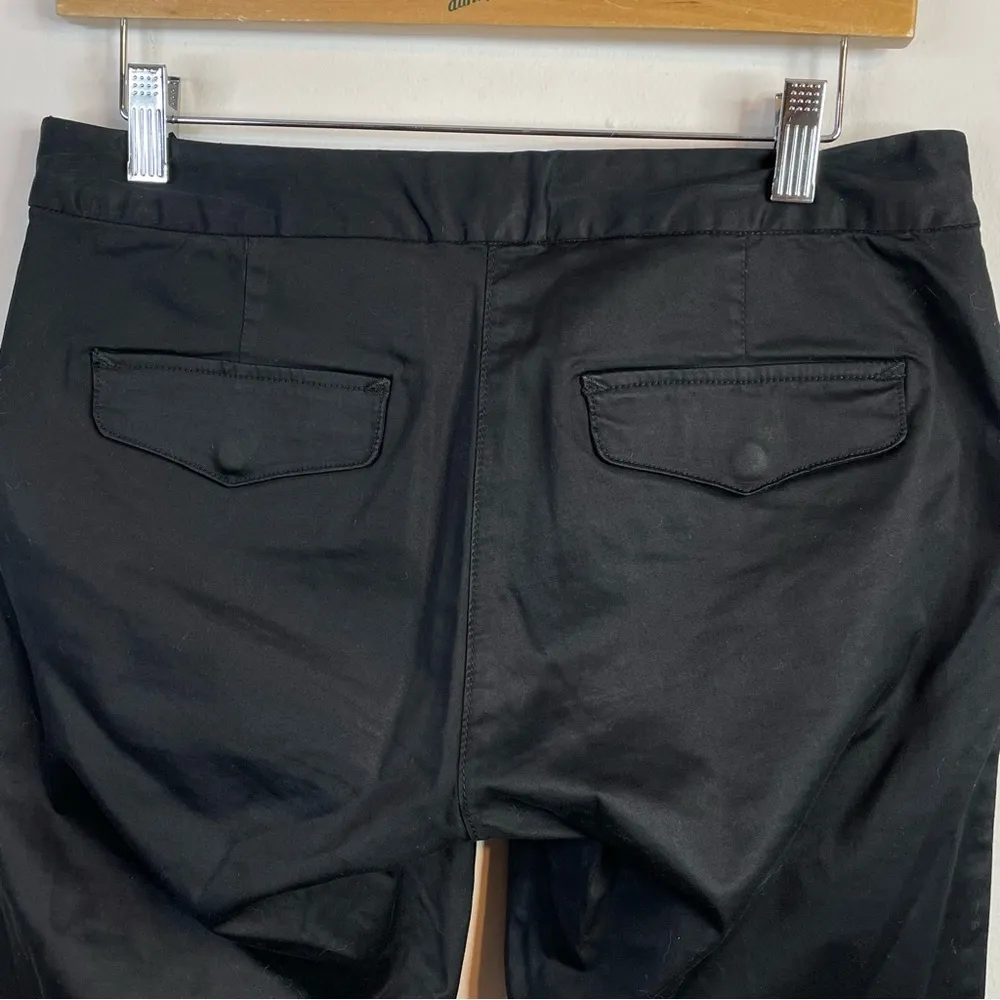 Ralph Lauren Rugby Black cotton sateen Skinny Ankle zip utility Moto pants 4 - Image 6