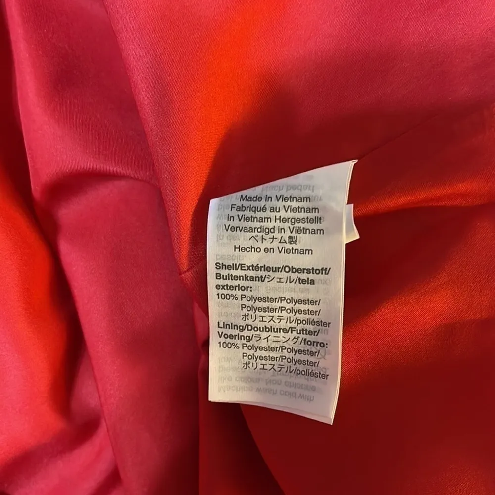 J. Crew Red Dandelion Floral Long Sleeve Dress Fully Lined Women’s Size 2 - Image 8