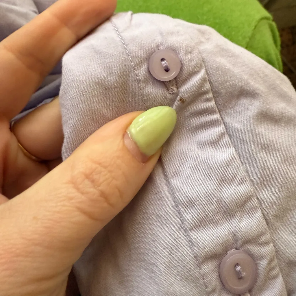 Anthropologie Ichi Light Purple Collared Button-Down Blouse 36 / US S - Image 8