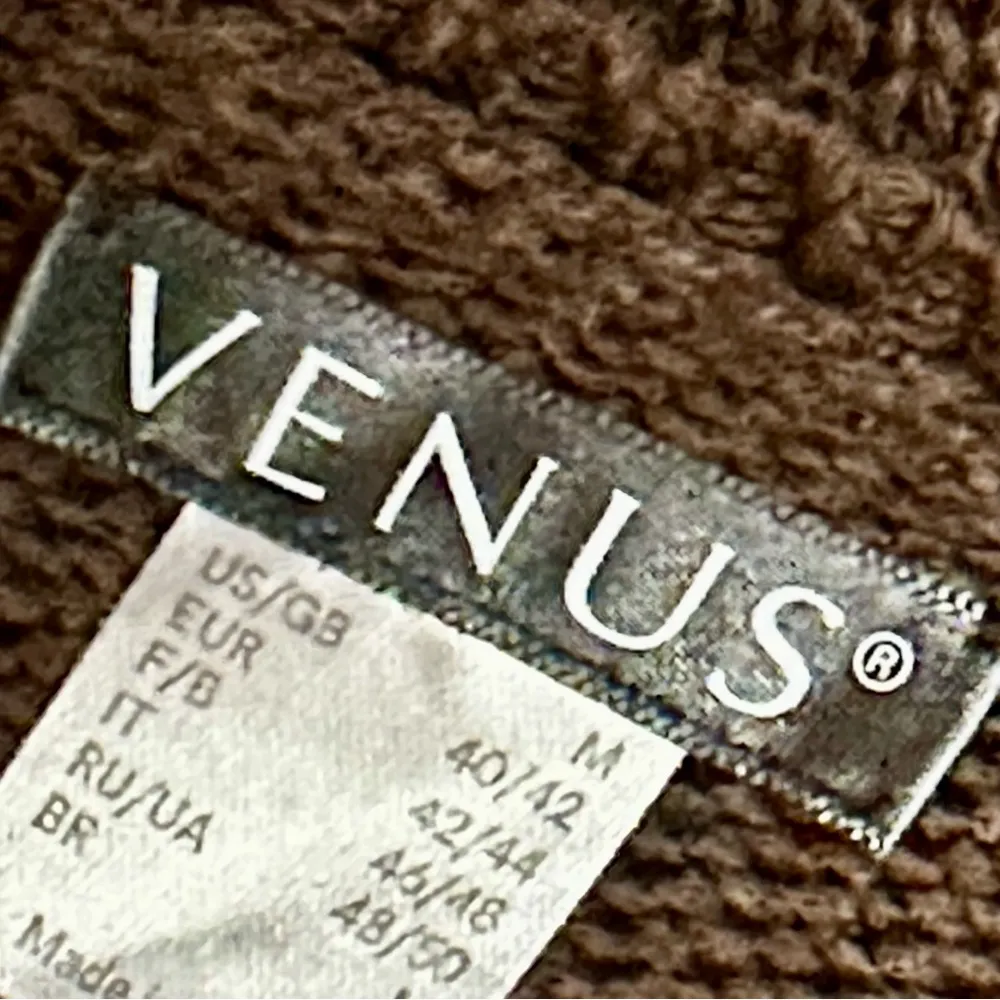 Venus Sz M Brown Tunic Sweater Braided Keyholes Dark Academia Forest Witchy Sexy - Image 9