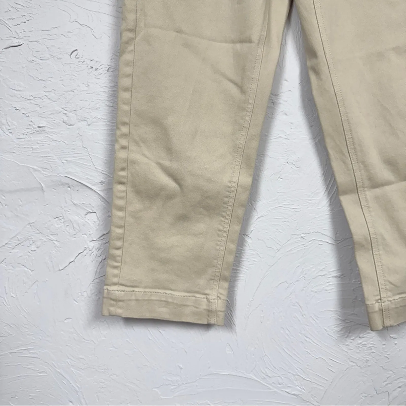 Everlane Tan Wide Leg Cropped Jeans Womens 2 Casual High Rise Classic Preppy - Image 5