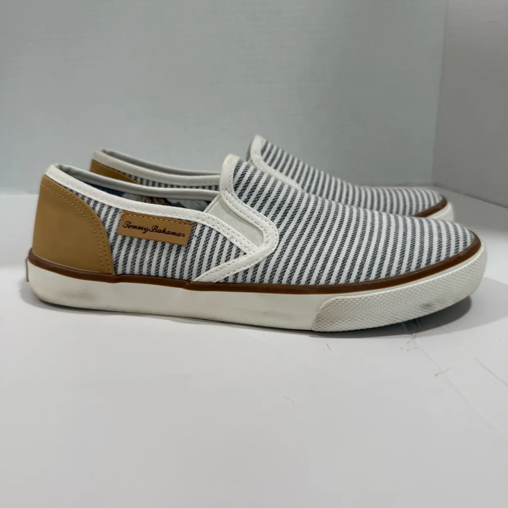 Tommy Bahama Slip On Sneakers Striped Casual Shoes Comfort Loafers Women's 7.5 - Image 5