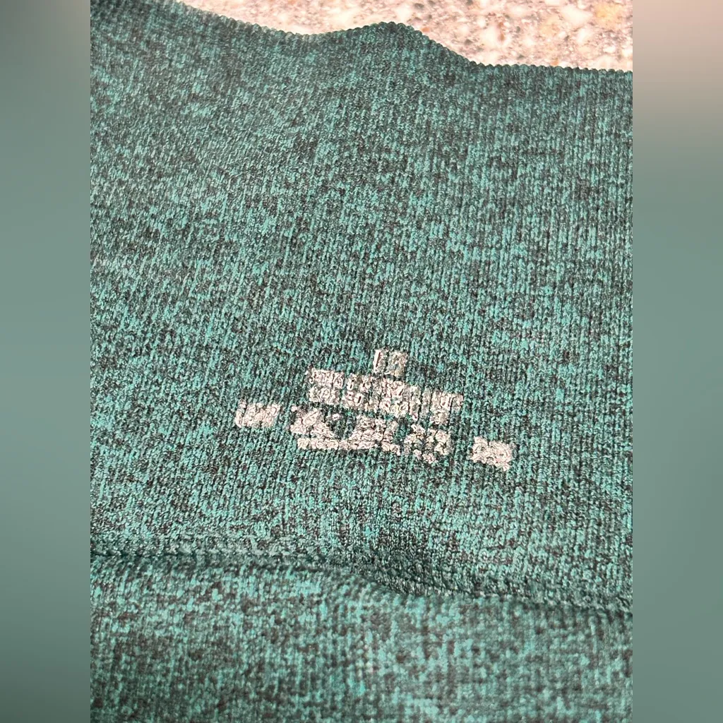 Women Athletic Yoga Bike Shorts Size M Green Size M - Image 3