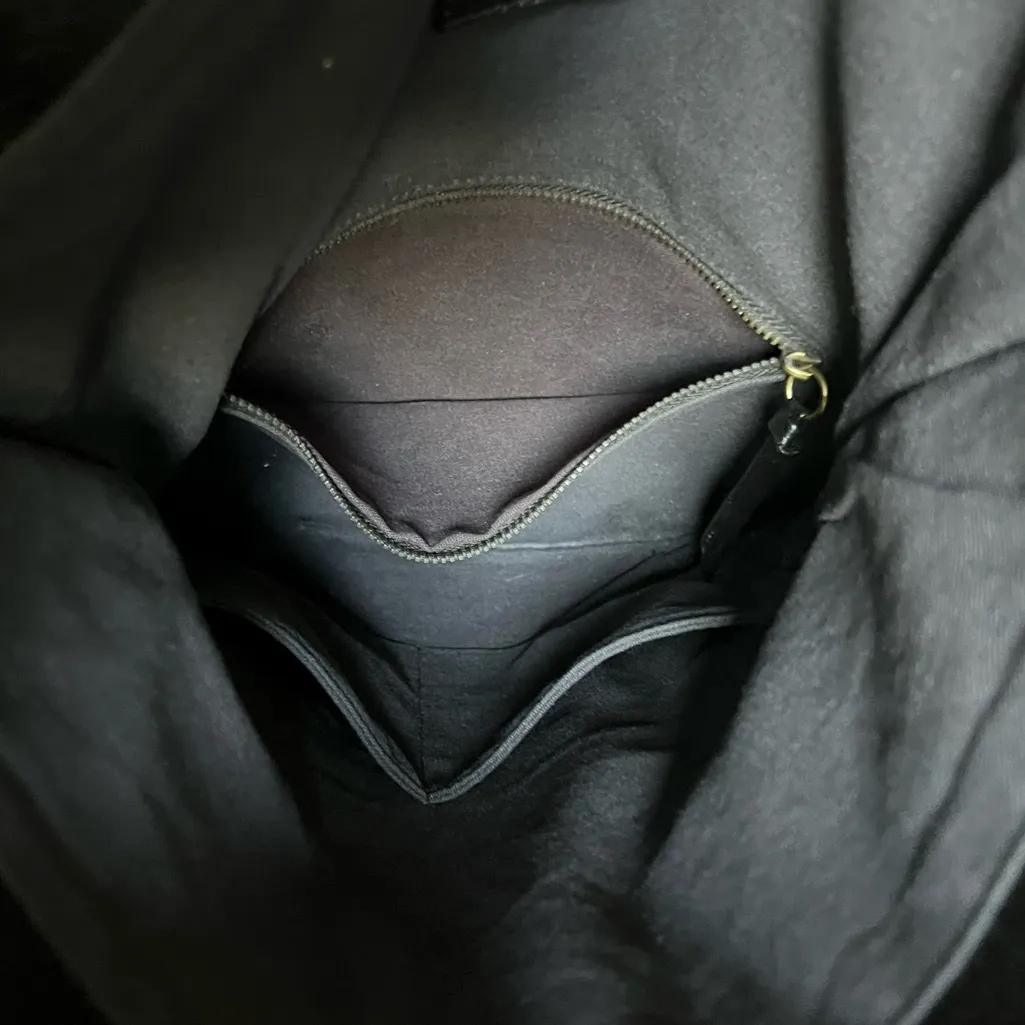 Romygold Black Clutch with Two Row Gold Stud Accents Women’s Purse Bag - Image 5