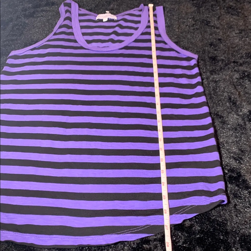 Women's Michael Stars Tobi Striped Tank in Galaxy and Black Stripe Small - Image 5