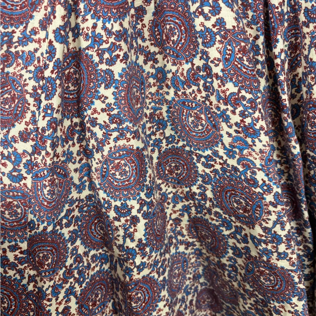 J. Crew Palermo Smocked Waist Linen Mini Dress in Floral Bouquet Medium Preppy - Image 4