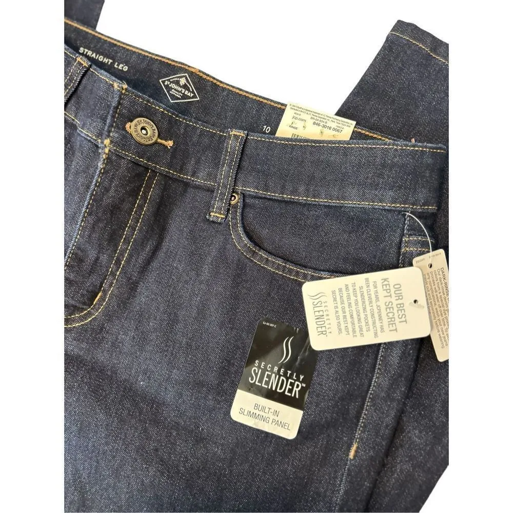 NWT St. John’s Bay secretly slender jeans siZe 10 straight leg nwt - Image 8
