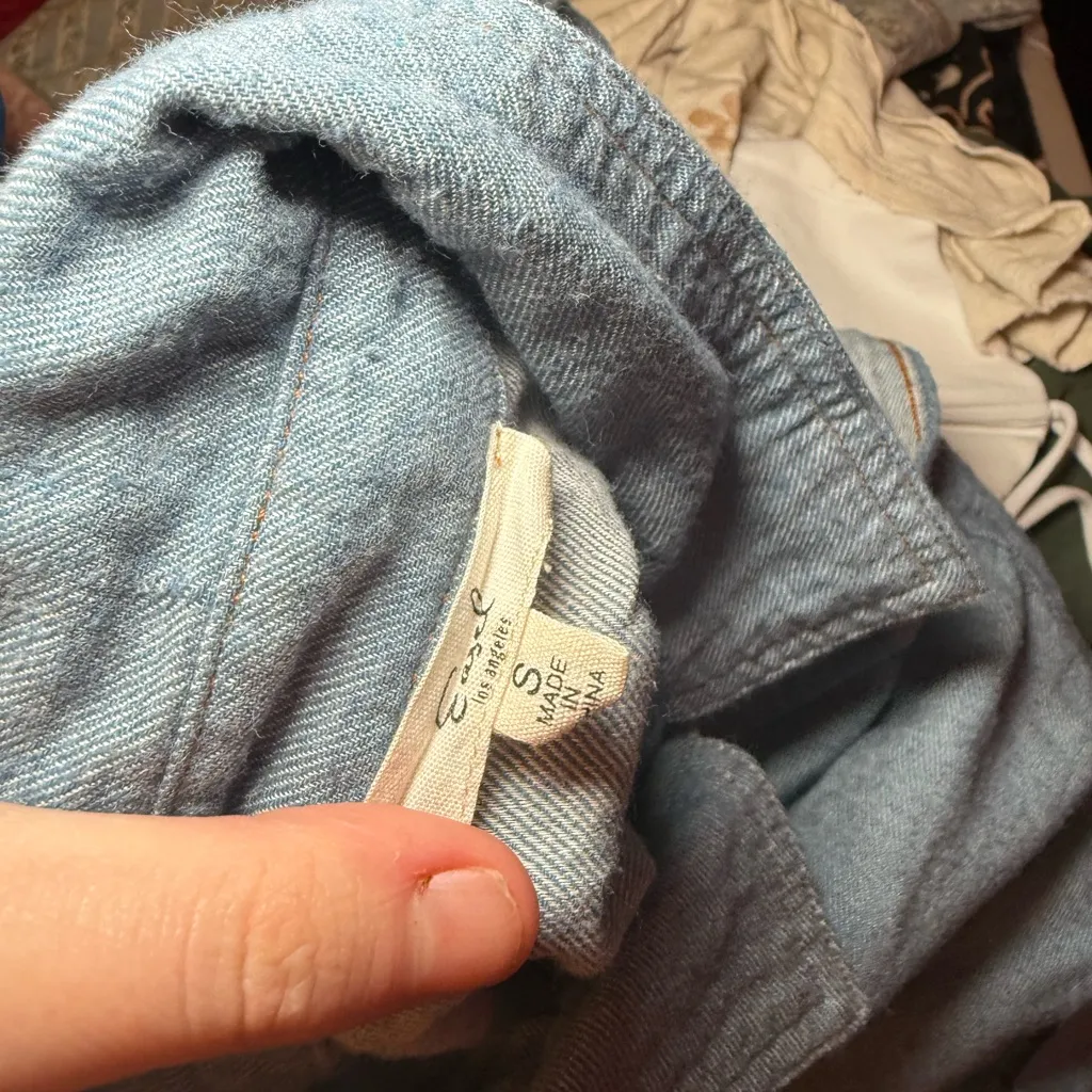 Easel Denim Blue Shirt - Image 2