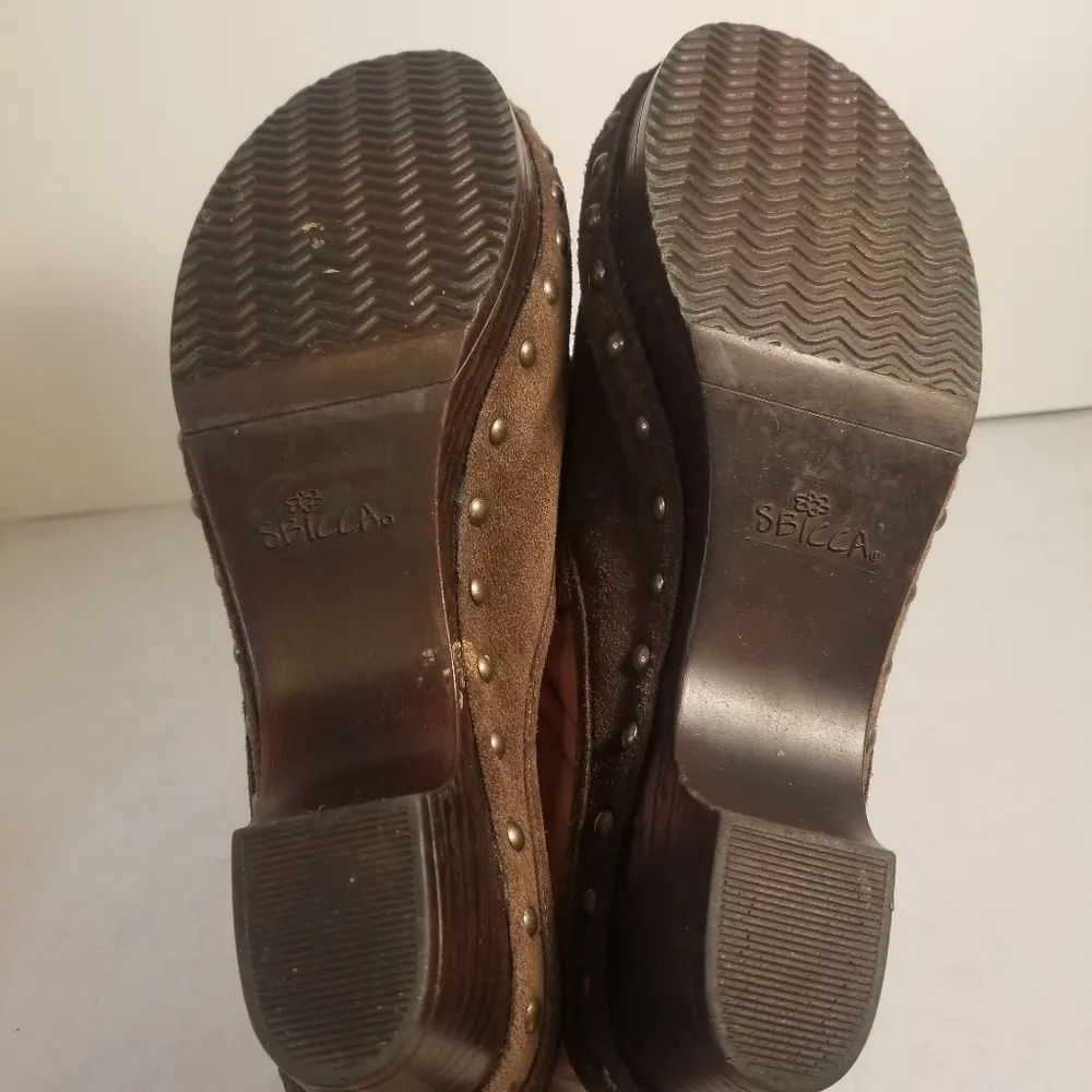sbicca  studded suede clogs - Image 4
