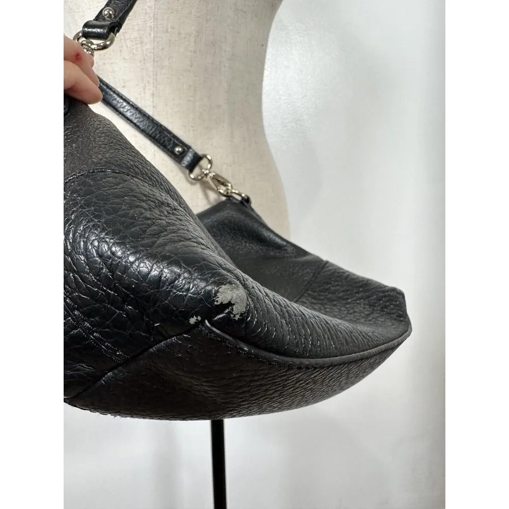 Kate Spade Black Carmen Southport Avenue Leather Fold-Over Crossbody Bag - Image 13