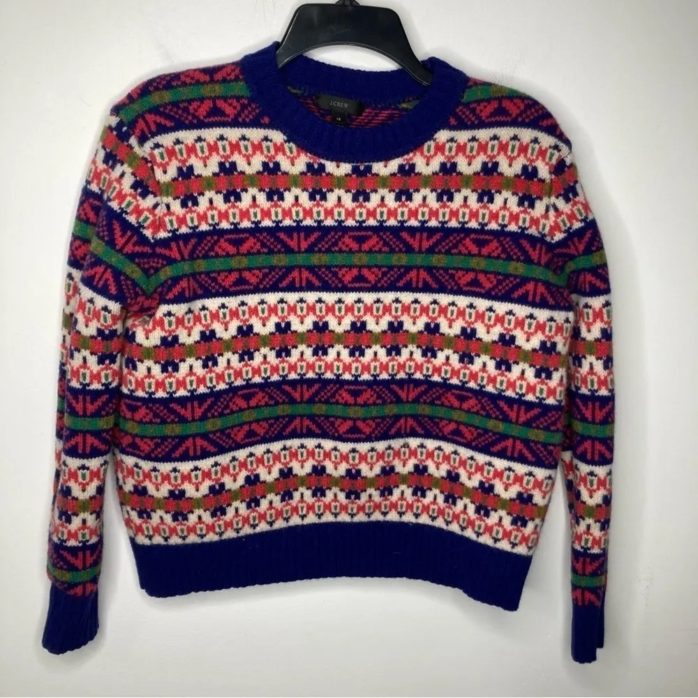 J. Crew 100% lambs wool‎ sweater size XS - Image 3