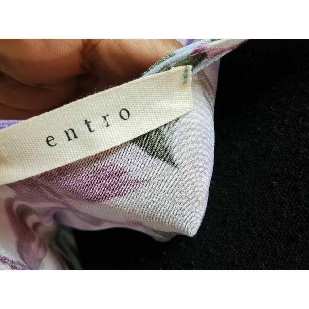 Entro Floral Polyester Scoop Neck Maxi Dress - Image 9