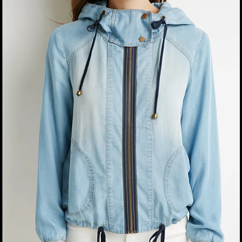 F21 Life in Progress chambray jacket - Image 3