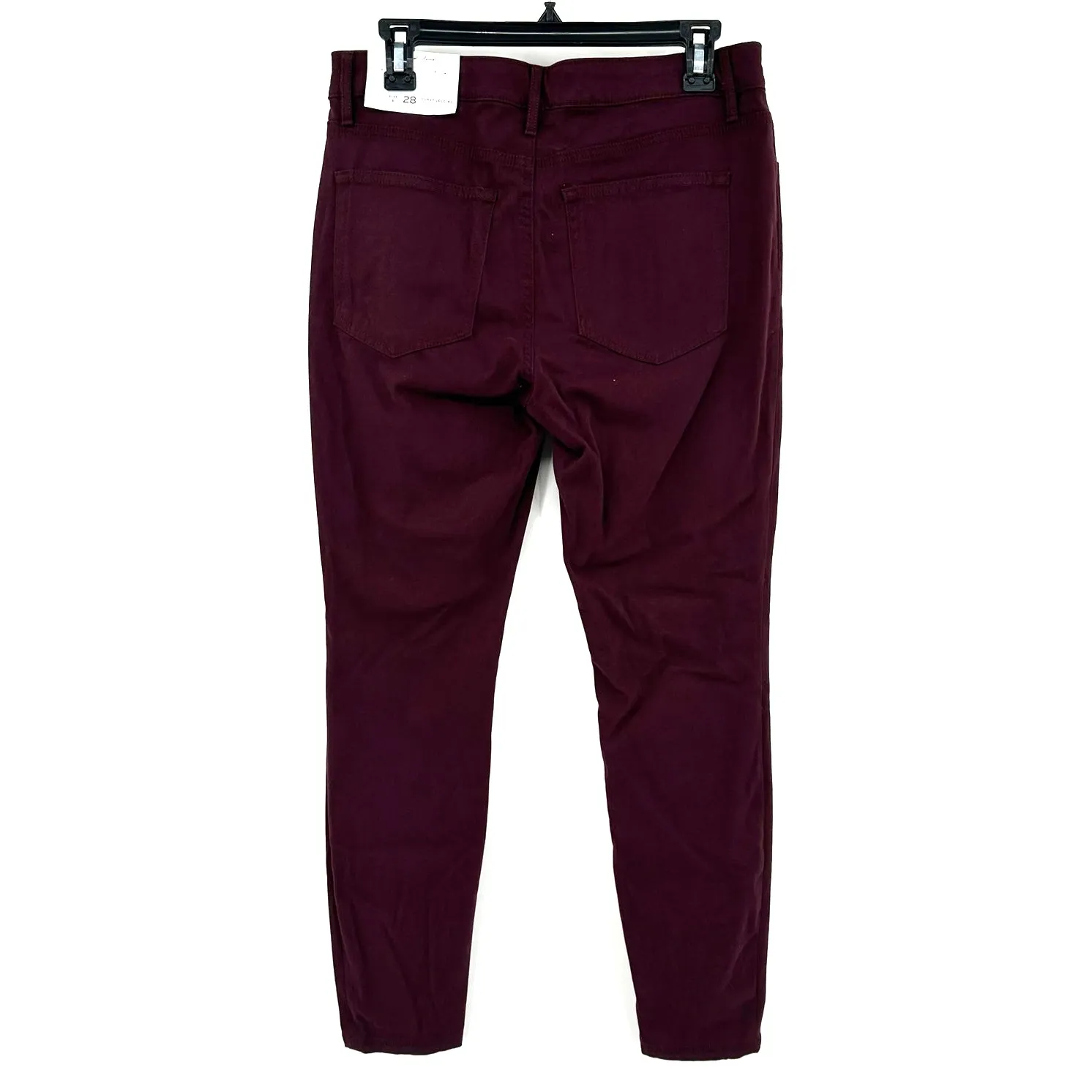 Loft Size 28 / 6 Curvy‎ Legging Pants Maroon Burgundy Purple New with Tags NWT - Image 2