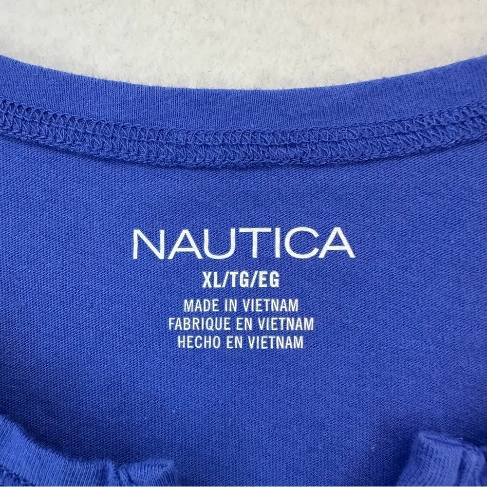 Nautica Sleeveless Shirt Tank Womens XL Blue - Image 3