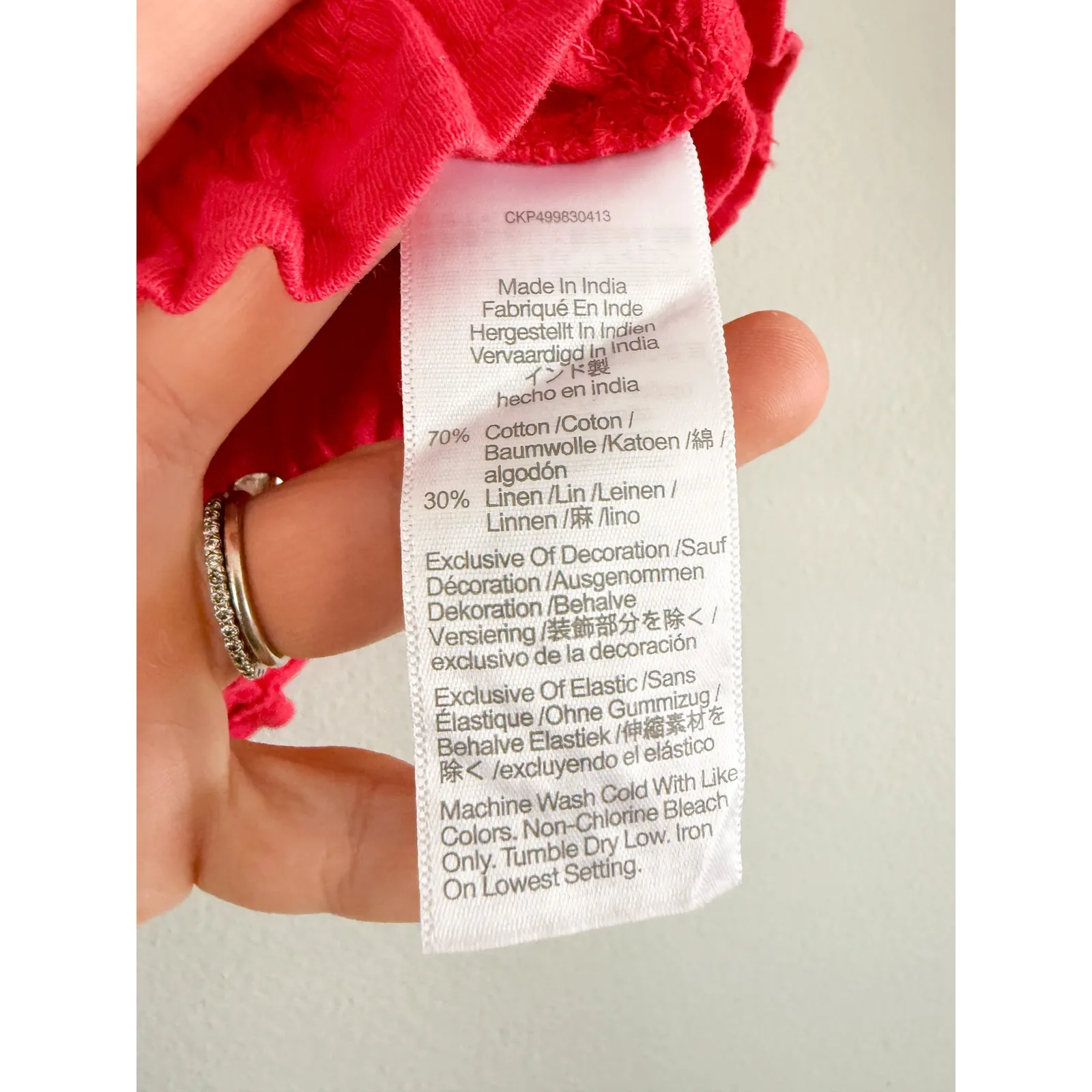 Madewell | NWT Smocked Boatneck Tank Watermelon Red | Sz XXS - Image 6