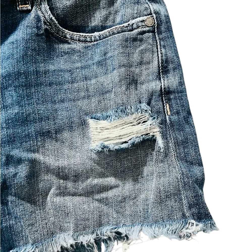 Paige Cut Off Denim Blue Jean Shorts Women's Size 29 Casual Boho Western Pockets - Image 3