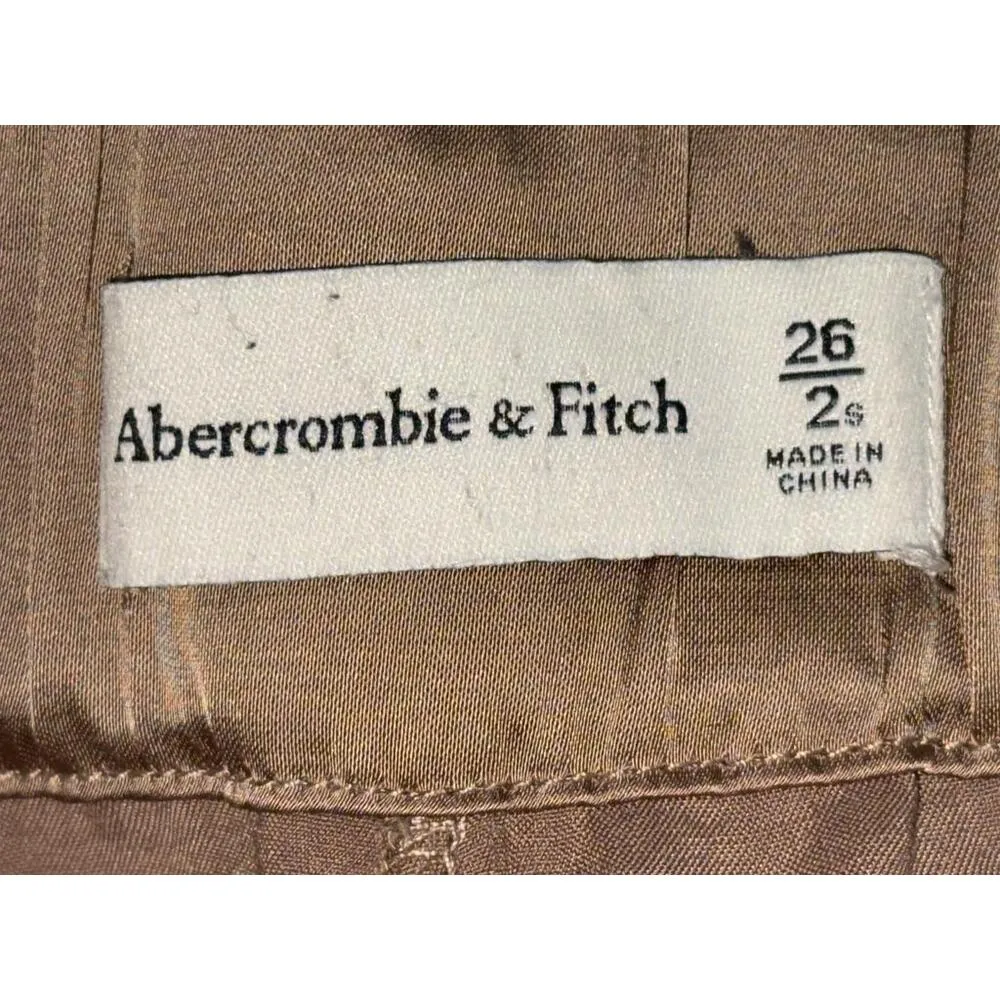 Abercrombie & Fitch Brown High Waisted Pockets Trousers Dress Pants Size 26 2 S - Image 3
