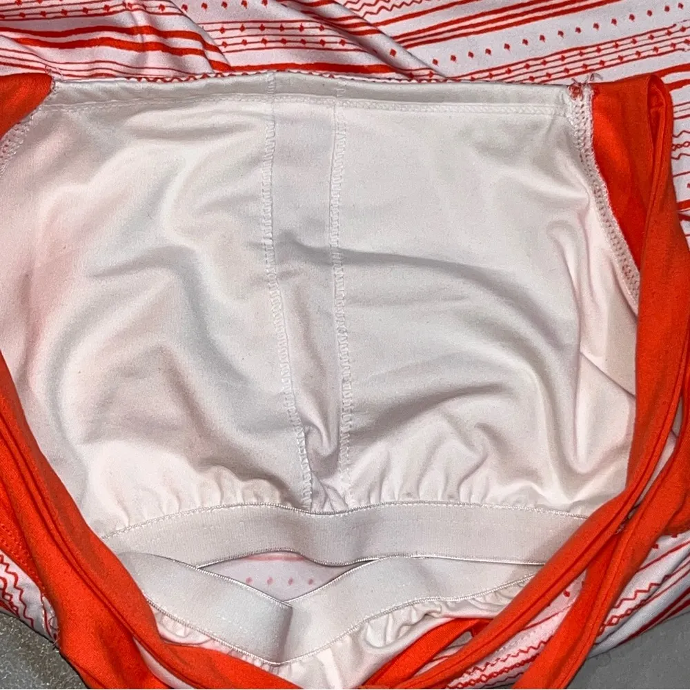 Soybu Melon & White Print Athletic Pullover Sleeveless Strappy Dress size Medium - Image 5