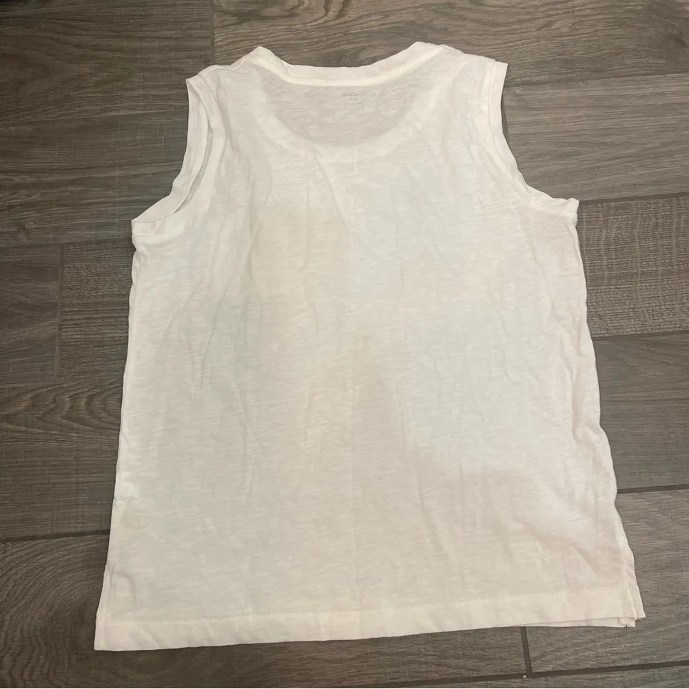 Madewell Whisper Cotton Crewneck Pocket Muscle Tank Top - Image 4